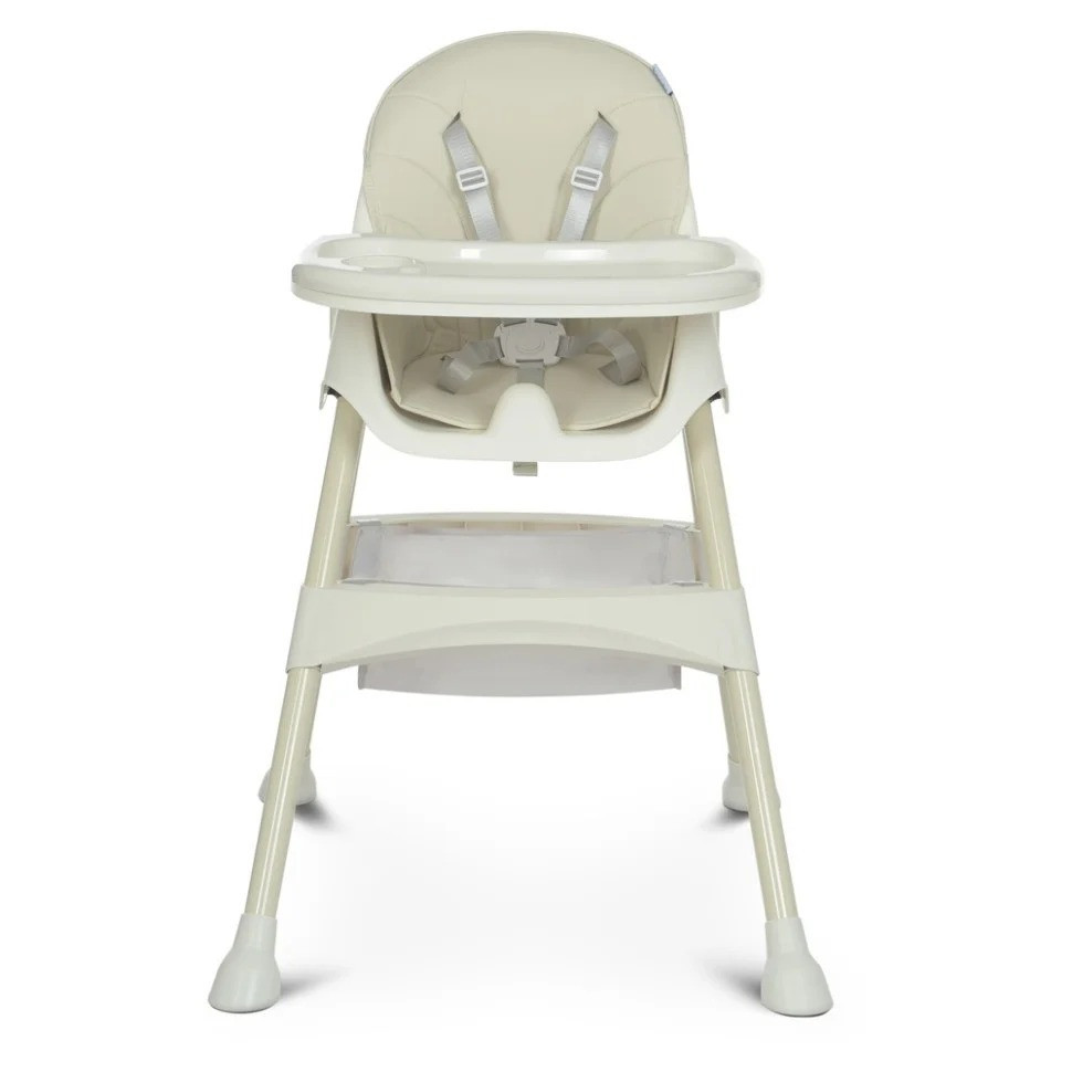 Стільчик для годування M 4136-2 Ice Gray, складаний, 5-ти точковий, екошкіра Вінниця - фото 4