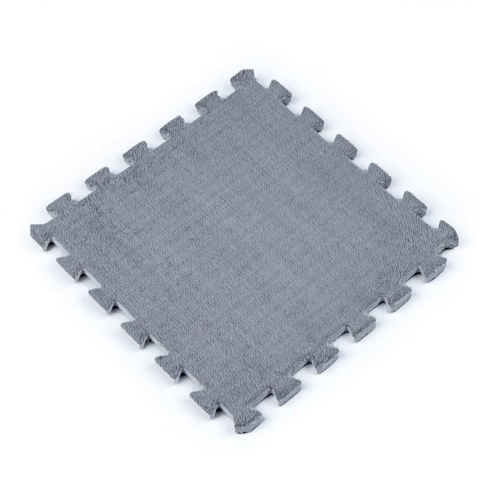 Пол-пазл плюшевый 30х30х1см Светло-серый (D) SW-00002080 Днепр - изображение 1