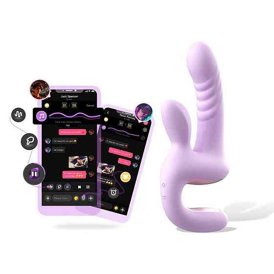 Смарт-пульсатор Magic Motion Magic Duet Purple, 10 режимів пульсацій, 10 режимів вибрації Sex Aura Київ