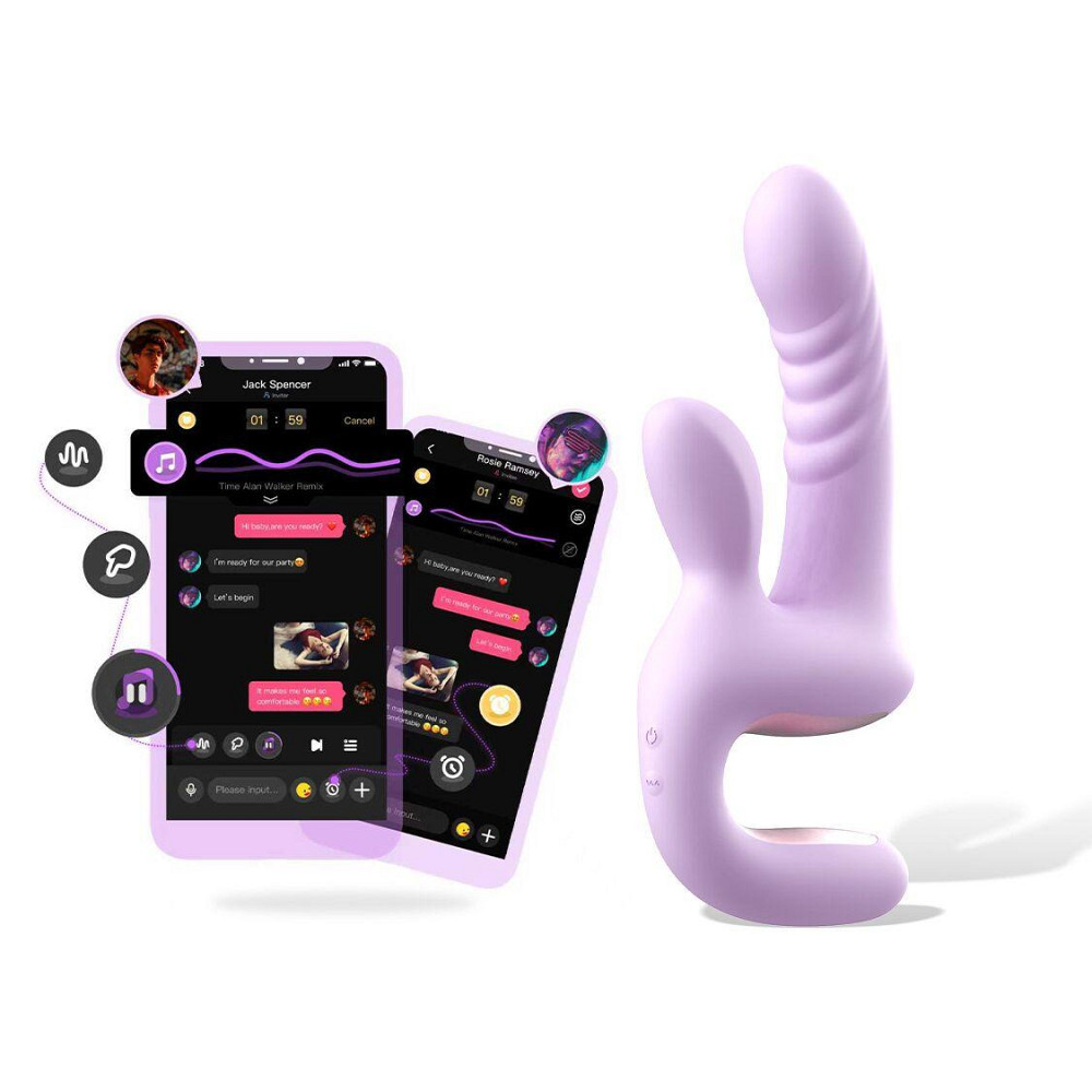 Смарт-пульсатор Magic Motion Magic Duet Purple, 10 режимів пульсацій, 10 режимів вибрації Sex Aura Київ - фото 2