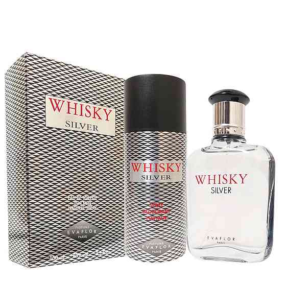 Набор для мужчин Whisky Silver Туалетная вода мужская 100 мл Дезодорант 150 мл Запорожье