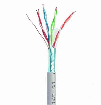 Кабель звита пара Cablexpert FTP (FPC-5004E-SOL/100) CAT5e, алюміній під міддю (CCA з AWG24), одножильний, екранований фольгою, ( Харків