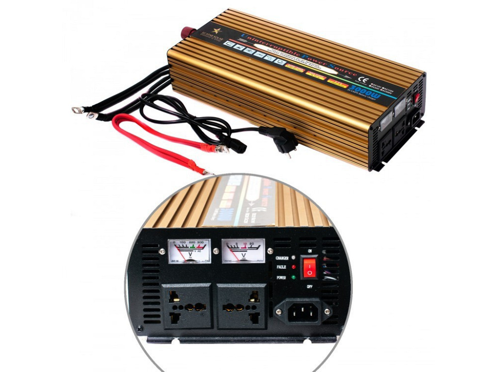 ДБЖ джерело безперебійного живлення 2000 W ватів перетворювач інвертор модифікований синус LC-Star Solar Одеса - фото 5