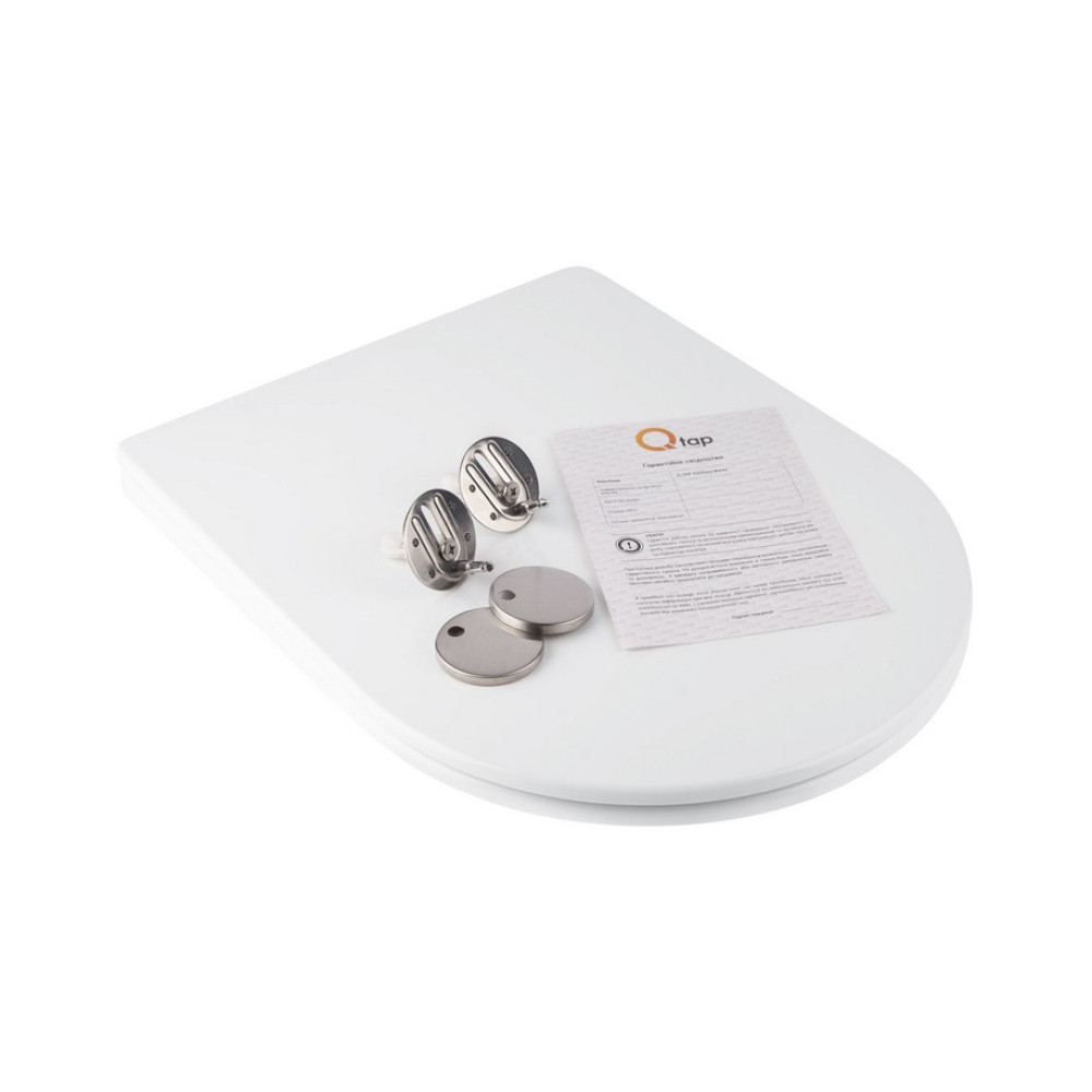 Сидіння для унітаза Qtap (Jay 520,640, Swan 520,640) з мікроліфтом Slim QT1699SC5176W Київ - фото 7