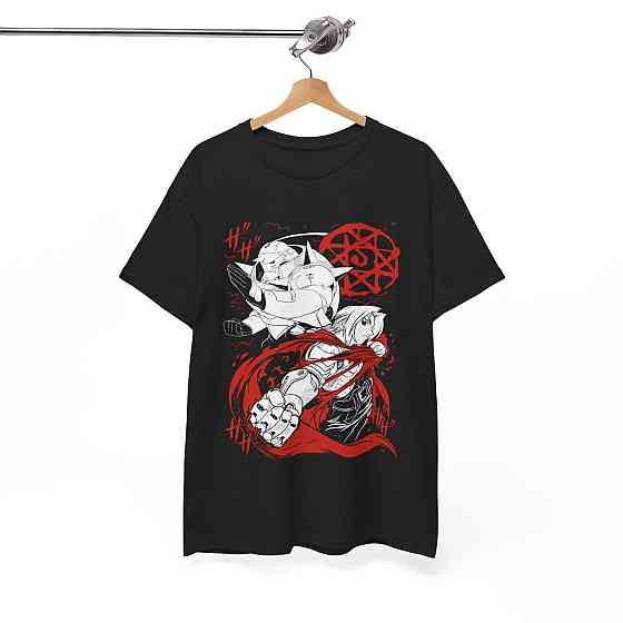 Футболка аниме Стальной алхимик оверсайз (S/M/L) Черний AnimeJ0235 Днепр