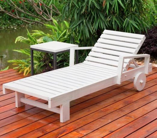 Шезлонг садовий "Завія" зефір Миколаїв - фото 1