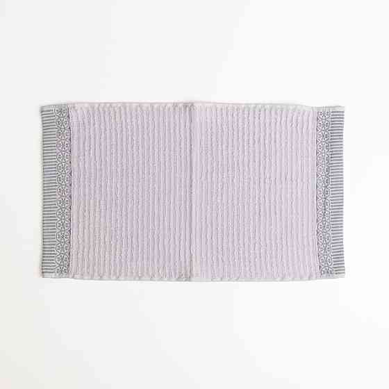 Махровий кухонний рушник з бордюром 30х50 см 400г/м2 GM Textile (Світло-сірий) Суми