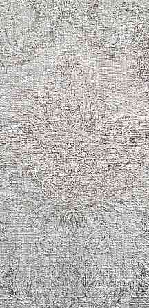 Шпалери вінілові на флізеліні Rasch Golden Hour метрові вензель завитки сірі сріблясті Київ