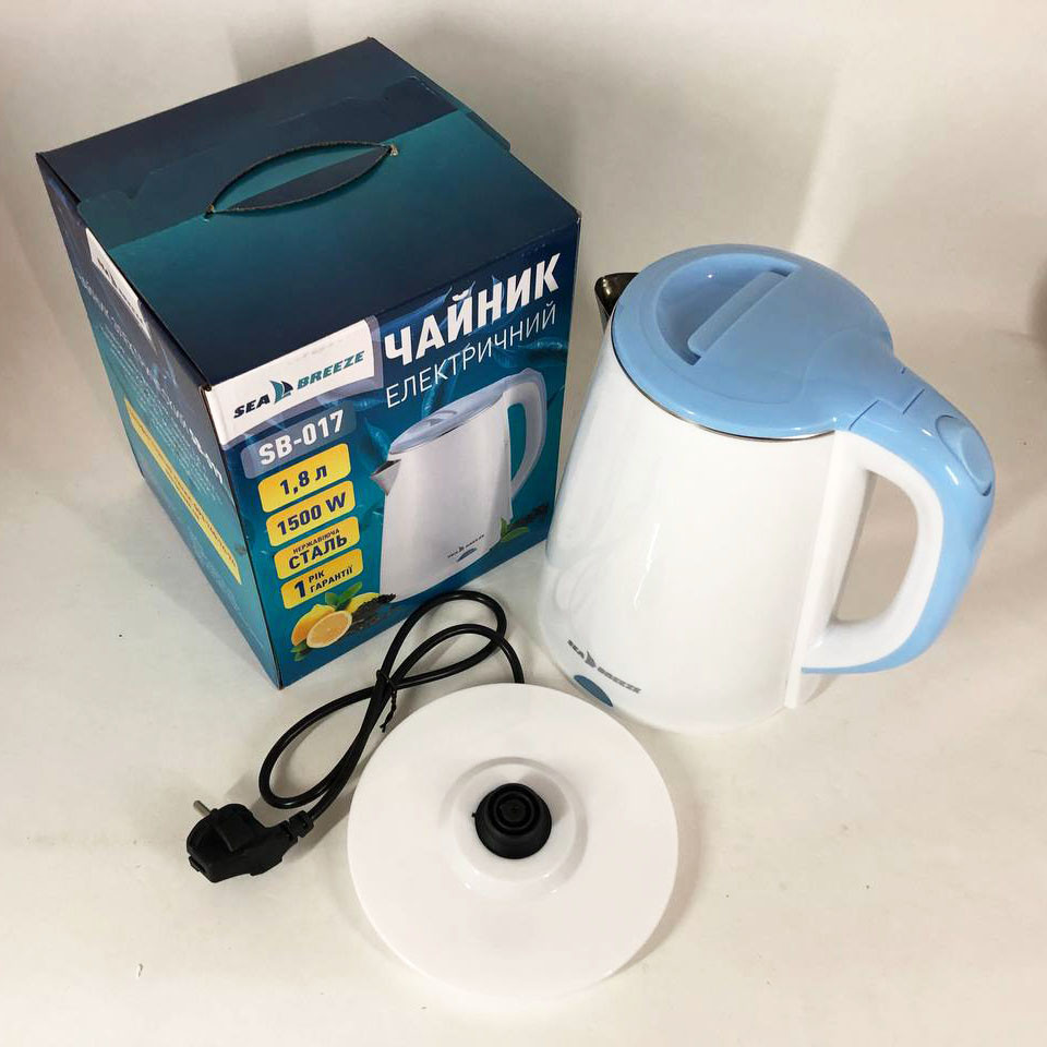 Електрочайник з автоматичним вимкненням при закипанні SeaBreeze, Якісний електричний чайник для дому EI-35 Львів - фото 12