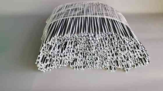 Трубочки широкі для напоїв d8 25см Гвинтові зебра (500 шт) Харків