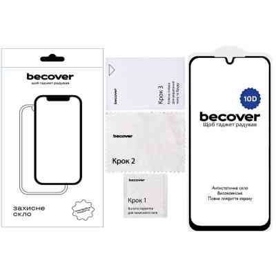 Скло захисне BeCover Samsung Galaxy A16 4G SM-A165/A16 5G SM-A166 10D Black (712889) Вінниця