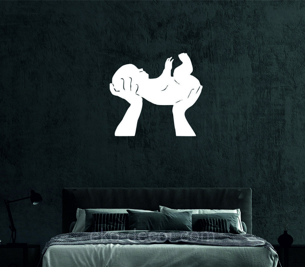 Декоративное настенное Панно «Дитя», Декор на стену 70*62 см, Белый Киев - изображение 3