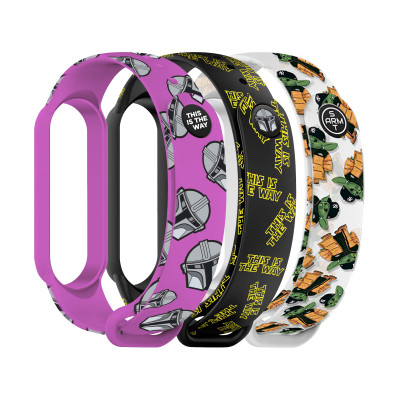 Ремінець до фітнес браслета Armorstandart комплект 3шт Xiaomi Mi Band 7/6/5 TW (ARM77066) Вінниця - фото 1