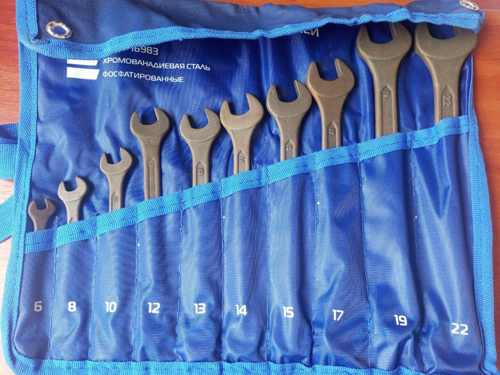 Набор комбинированных ключей 15475 (6-22мм/10шт) Полтава - фото 1