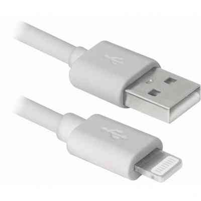 Дата кабель USB 2.0 AM to Lightning 2.0m MFI TPE White REAL-EL (EL123500056) Винница