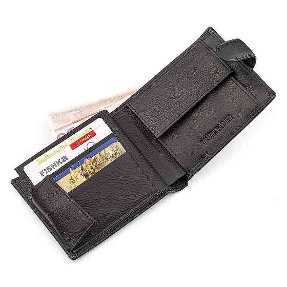 Мужской кошелек ST Leather 18339 (ST138) очень стильный Черный Киев