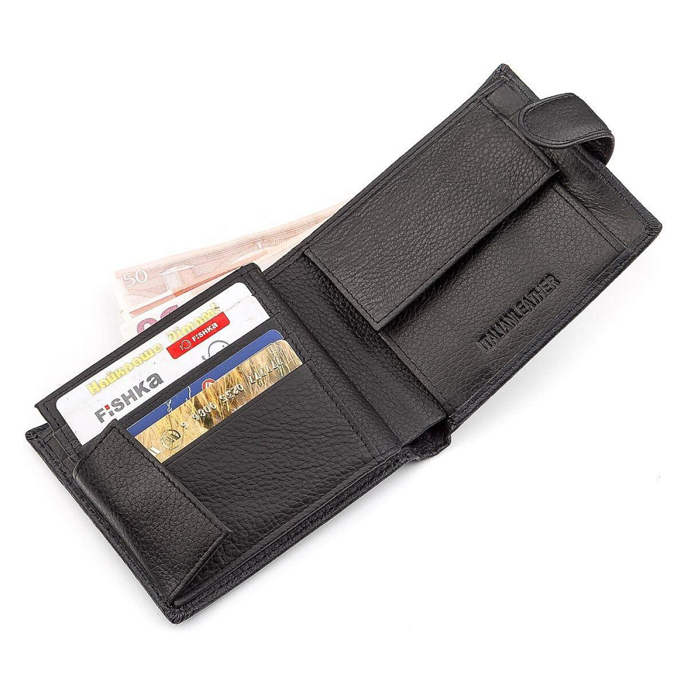 Мужской кошелек ST Leather 18339 (ST138) очень стильный Черный Киев - изображение 5