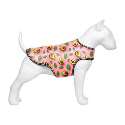 Курточка для животных WAUDOG Clothes Накидка Авокадо на розовом XS (502-4051) Винница