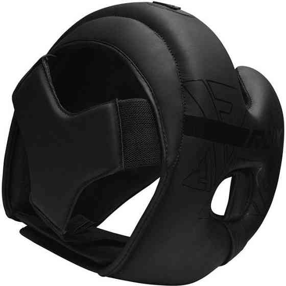 Боксерський шолом RDX F6 KARA Matte Black S (капа в комплекті) Каменское
