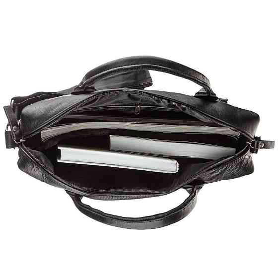 Сумка мужская в мягкой коже SHVIGEL 15306 Черная Киев