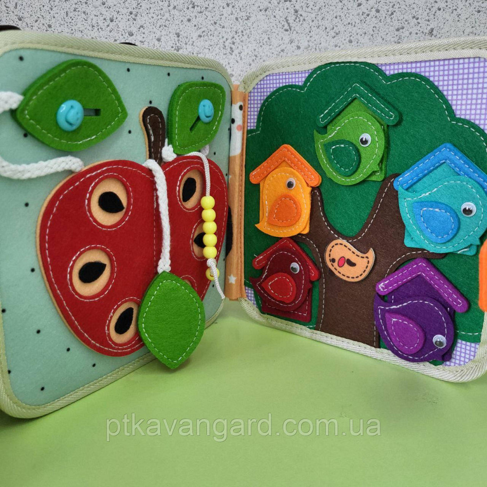 Книга фетровая развивающая 