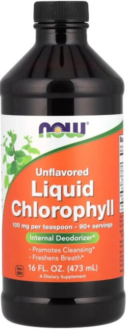 Хлорофилл жидкий NOW Foods Liquid Chlorophyll 473 мл без вкуса Киев - изображение 1