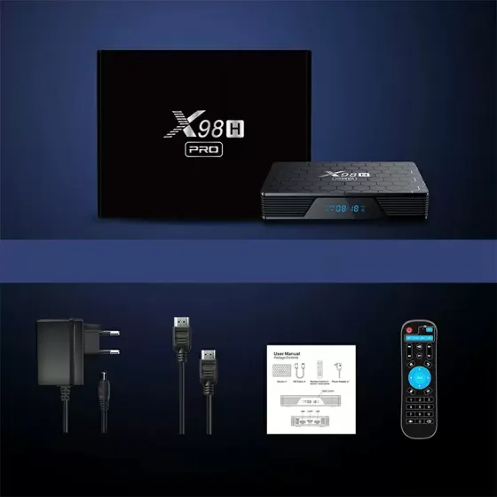 Смарт ТВ приставка X98H Pro WIFI6 4/32 Гб Smart TV Box Android 12 Андроїд ТВ бокс Київ