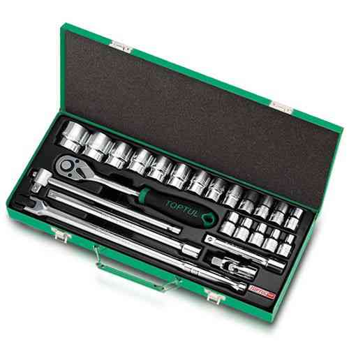 Набір інструменту головки з тріскачкою TOPTUL 1/2" 24ед. (12-гр.) GCAD2404 Одеса