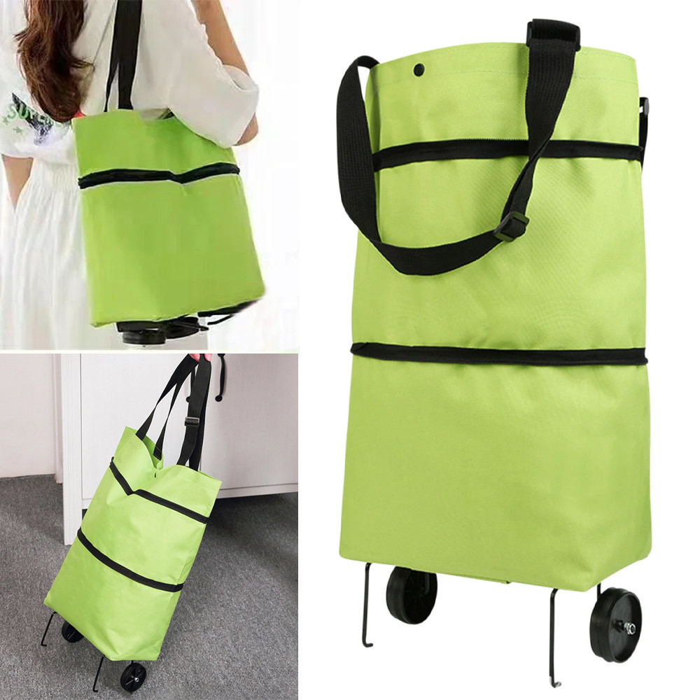 Сумка на коліщатках 2в1 (46х27х12 см),Зелена SBR Київ - фото 1