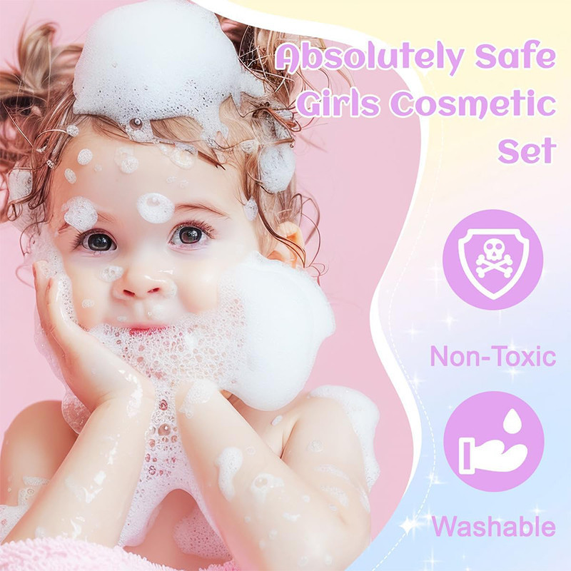 Набор детской косметики Princess Toy 25 предмета в чемодане с  єдинорогом фиолетовий Киев - изображение 7