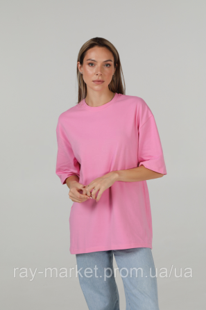 Футболка оверсайз RAY OVERSIZE женская розовая (U0104W-Pink) Киев