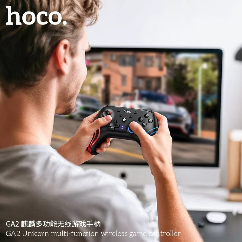 Бездротовий геймпад HOCO GA2 800mAh (SWITCH 1/2.PC) Unicorn multi-function wireless game controller Black Київ - фото 5