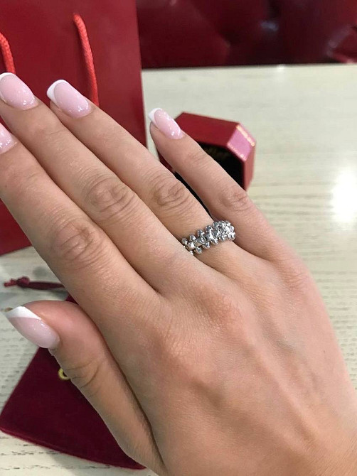 Cartier кільце з зубчиками в трьох кольорах Одеса - фото 5
