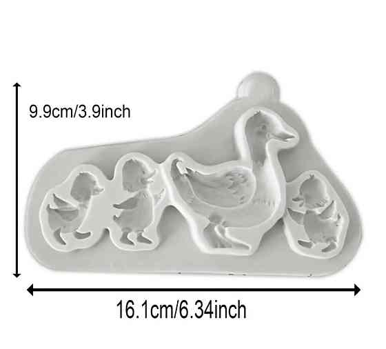 Молд силиконовый Утята 99 на 161 мм серый Киев