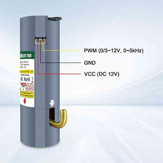 Мощный лазер с подачей воздуха 80 Вт 450 нм для CNC3018 PRO, модуль LT-80W-F45, гравировка резка Киев