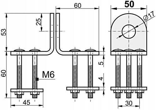 Скоби гаражних воріт 50мм для колодки, фарбовані коричневі "P-o" Стрый - изображение 6