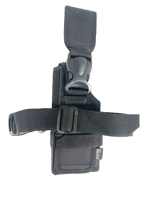 Кобура на ногу для пістолета для військових та армії зсу, сумка для пістолета тактична Чорна Кам'янець-Подільський - фото 2