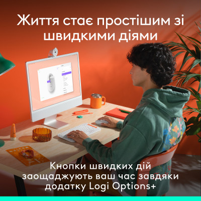 Мышка Logitech POP Mouse With Emoji Bluetooth Off-White (910-007411) Винница - изображение 6