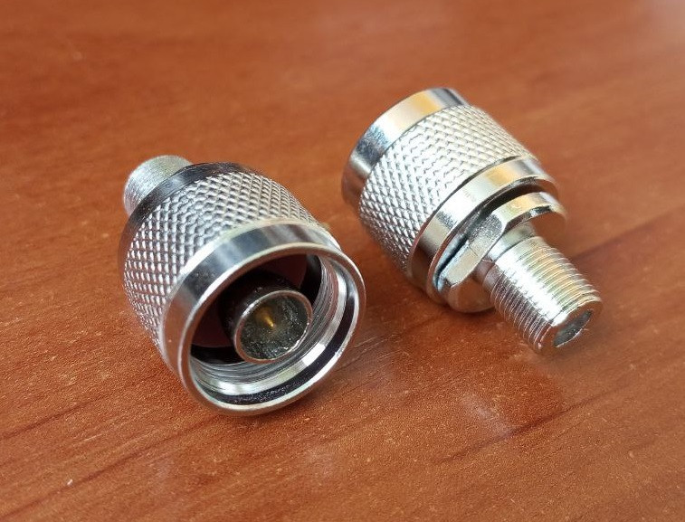 Переходник штекер N - гнездо 