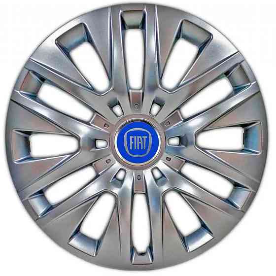 Автомобільні модельні ковпаки R16 Fiat (синій) 429 4шт, SJS, сріблясті Вінниця