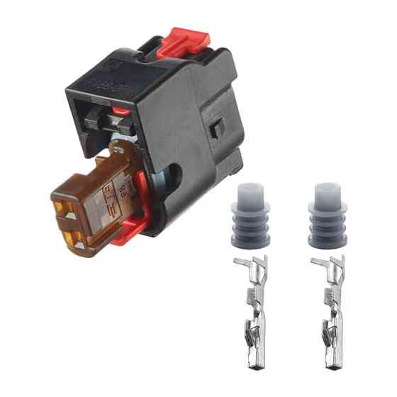 Роз'єм конектор 2-кон., Топл, Форсунка, Катушка Зажигания, 2098641-6, TE Германия, Франция, Audi, BMW, Bugatti, Mercedes-Benz Київ