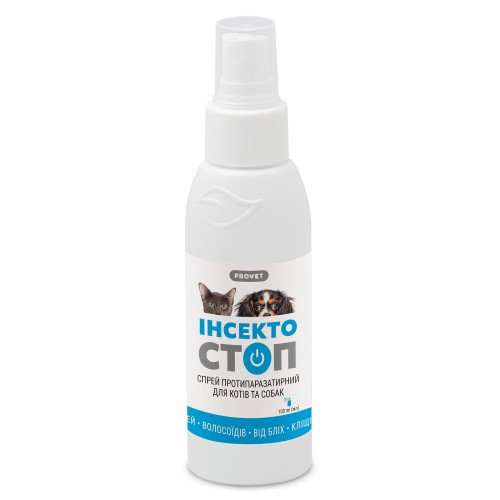 Спрей Provet ИНСЕКТОСТОП для кошек и собак инсектоакарицид 100 мл Киев - изображение 1