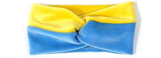 Повязка женская спортивная желто-голубая Киев