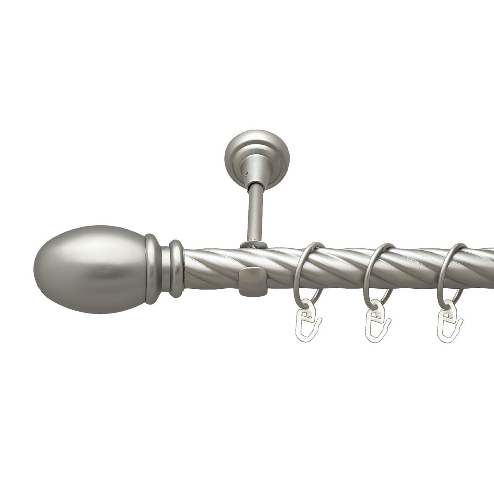 Карниз Orvit Белуно металевий однорядний відкритий скручена труба кільце металеве Сатин 25 мм 300 см (00-00023403) Львів - фото 1