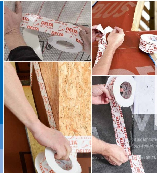 Односторонняя клеющая лента для всех типов мембран Delta-Multi-Band M 60 Львов - изображение 7