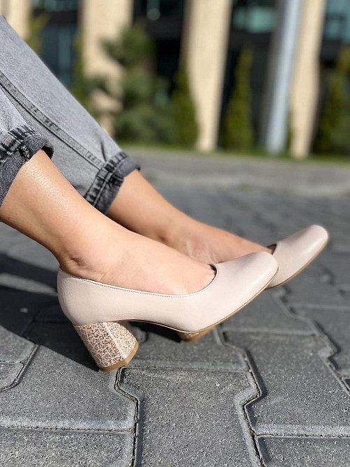 Nivelle Туфлі жіночі NIVELLE пудра натуральна шкіра каблук 6 см (1529/6030-6045) Коломия - фото 7