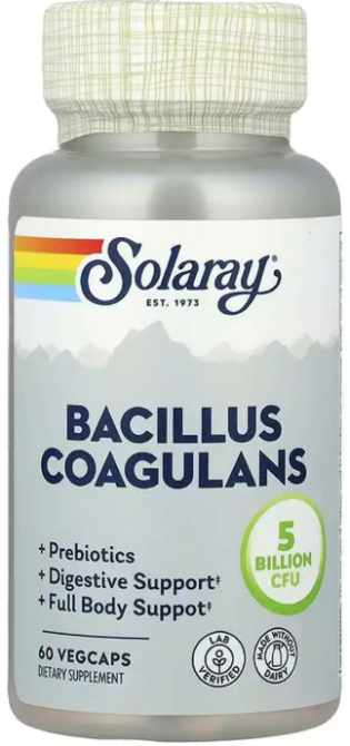 Пробіотики Solaray Bacillus Coagulans 5 Billion CFU 60 вег капс Київ - фото 1