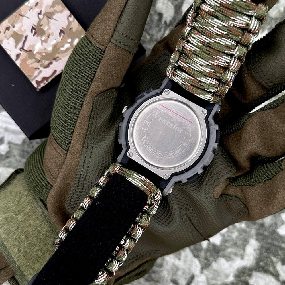 Patriot 005CMGYSU ЗСУ Сірий камуфляж Паракордовий ремінець Camo Green + Коробка. SBR Киев - изображение 5