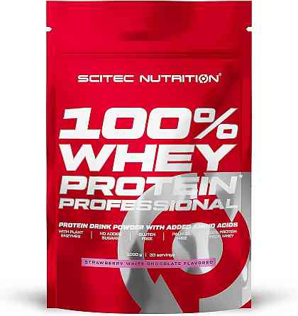 Протеїн Scitec Nutrition 100% Whey Protein Professional 1000 g (Strawberry white chocolate) Луцьк