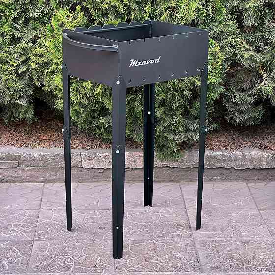 Мангал Mzavod Эней на 6 шампуров (сталь 4 мм) на ножках Черный Винница